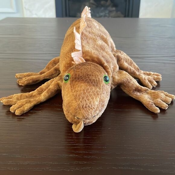 Caltoy Brown Iguana Lizard Dinosaur Plush Hand Puppet Children's Puppet 14.5” - Picture 2 of 8